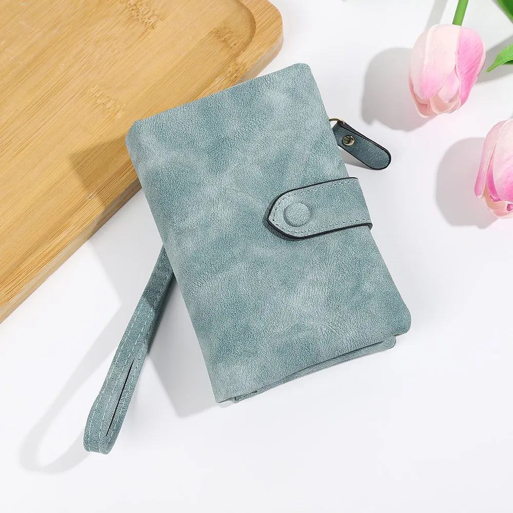 Customizable Name Women's Suede Leather Wallet Exquisite Clutch Purse Casual Elegant Wristlet for Shopping Travel Dating Work
