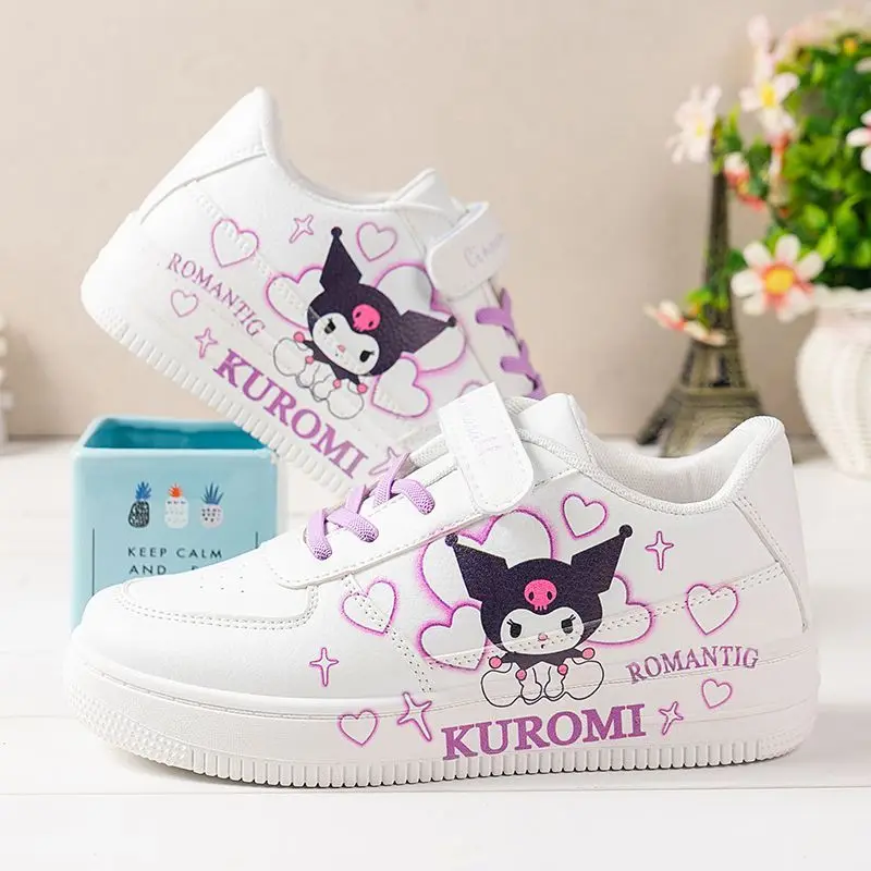 Girls\' casual shoes cartoon Kuromi outdoor sneakers running shoes Children\'s sports shoes casual Comfortable tennis shoes