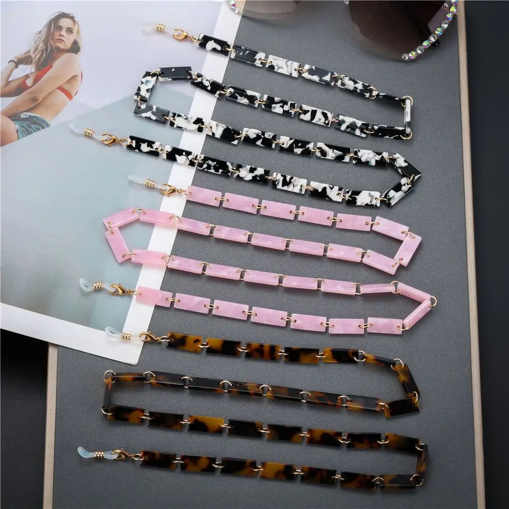 Adults Necklace Eyeglass Holder Tortoise Mask Holder Sunglasses Chains for Women Glasses Lanyard Around Neck Acrylic Mask Chain