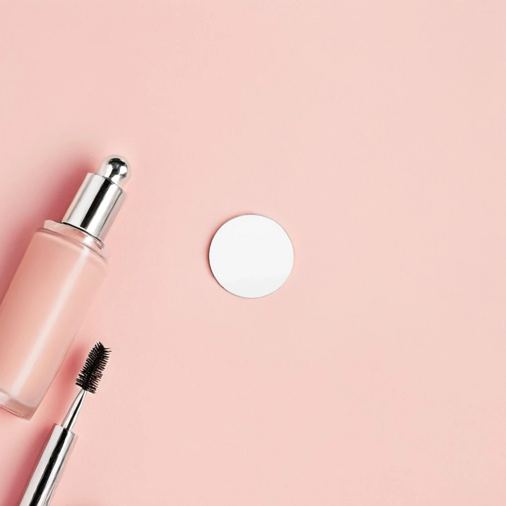 20個入り 丸型ガラスミラータイル フレームレス サークル型トレイ DIYクラフト 化粧鏡 ホームデコレーション ウェディングテーブルセンターピース用