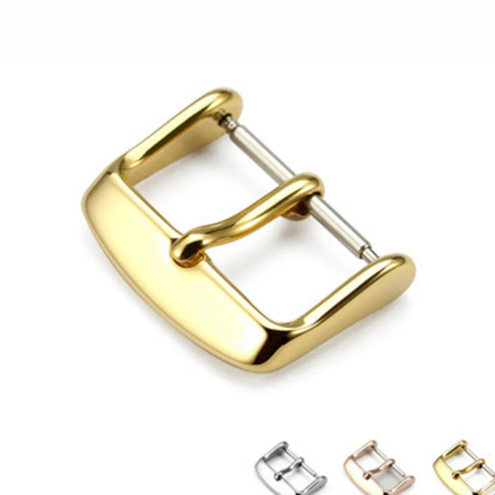 

6Pcs Premium Watch Band Buckle 18Mm Stainless Steel Electroplated Clasp for Watch Fine Steel Buckle Lightweight Easy Install