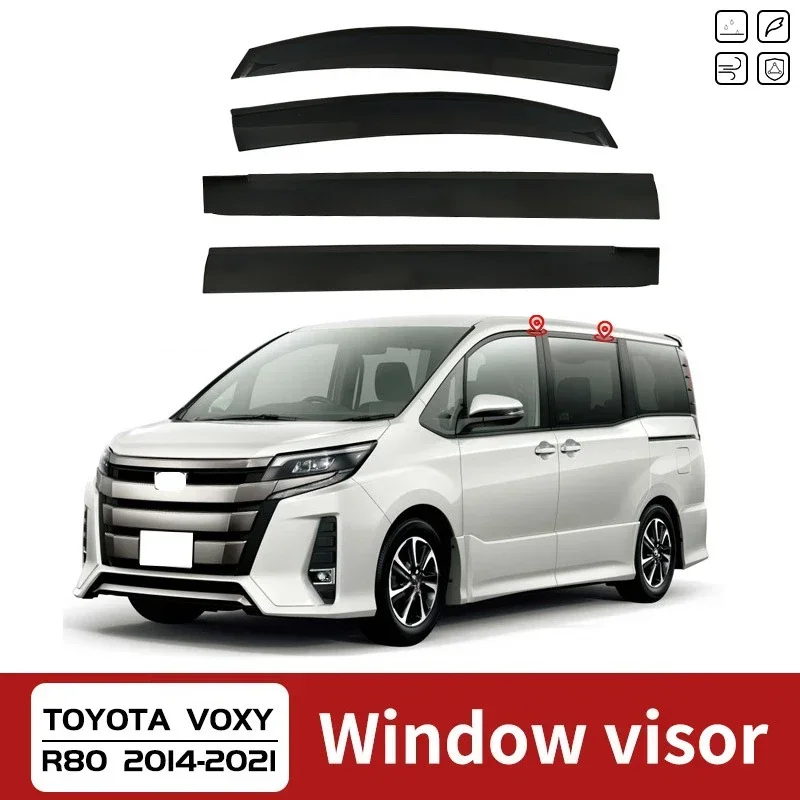 

Window Visor for TOYOTA Voxy MK3-R80 2014-2021 Wind Deflectors Rain Guards Door Visor Vent Shades Ventvisor Exterior Parts