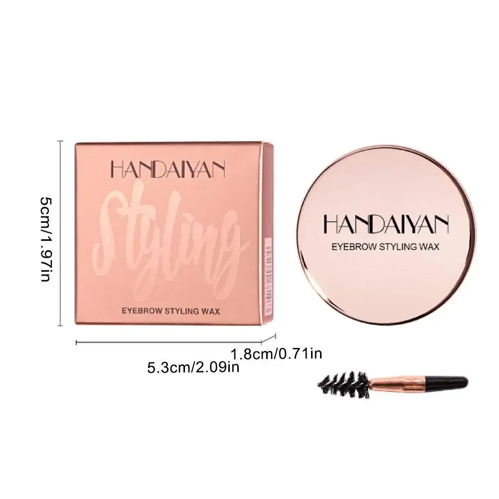Pomada transparente Natural para estilismo de cejas, jabón, Gel fijador de cera con cepillo, cosméticos para cejas, maquillaje en Gel para cejas