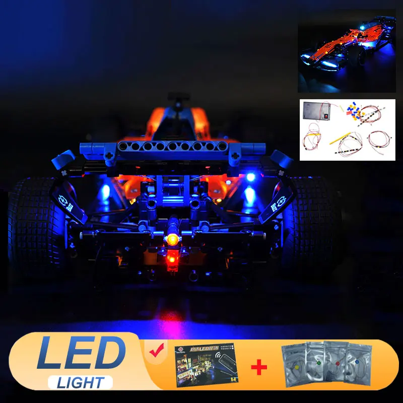 

Комплект светодиодных фонарей для LEGO 42141 Technic Speed Champion F1, идеи автомобилей, подарок «сделай сам» (не включает наборы строительных блоков, кирпичей, наборы моделей)