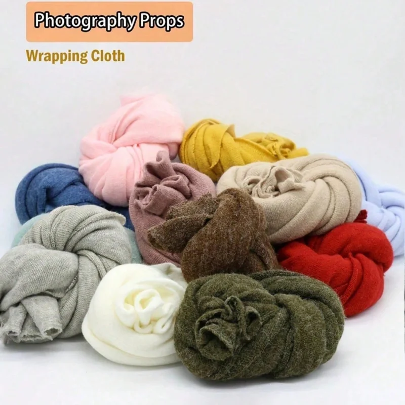Newborn Photography Blanket Props Soft Stretch Knit Wrap Large Baby Photo Shoot Posing Backdrop Cloth Infant Photo Props