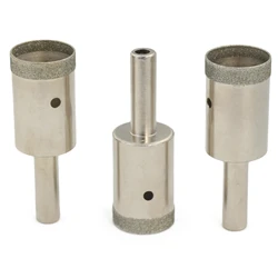 3Pcs 16-38mm Super-Thin Diamond Hole Saw 0.6mm Rim Coated Core Drill Bit Lapidary Jewelry Tools for Stone Jasper Gemstone Agate
