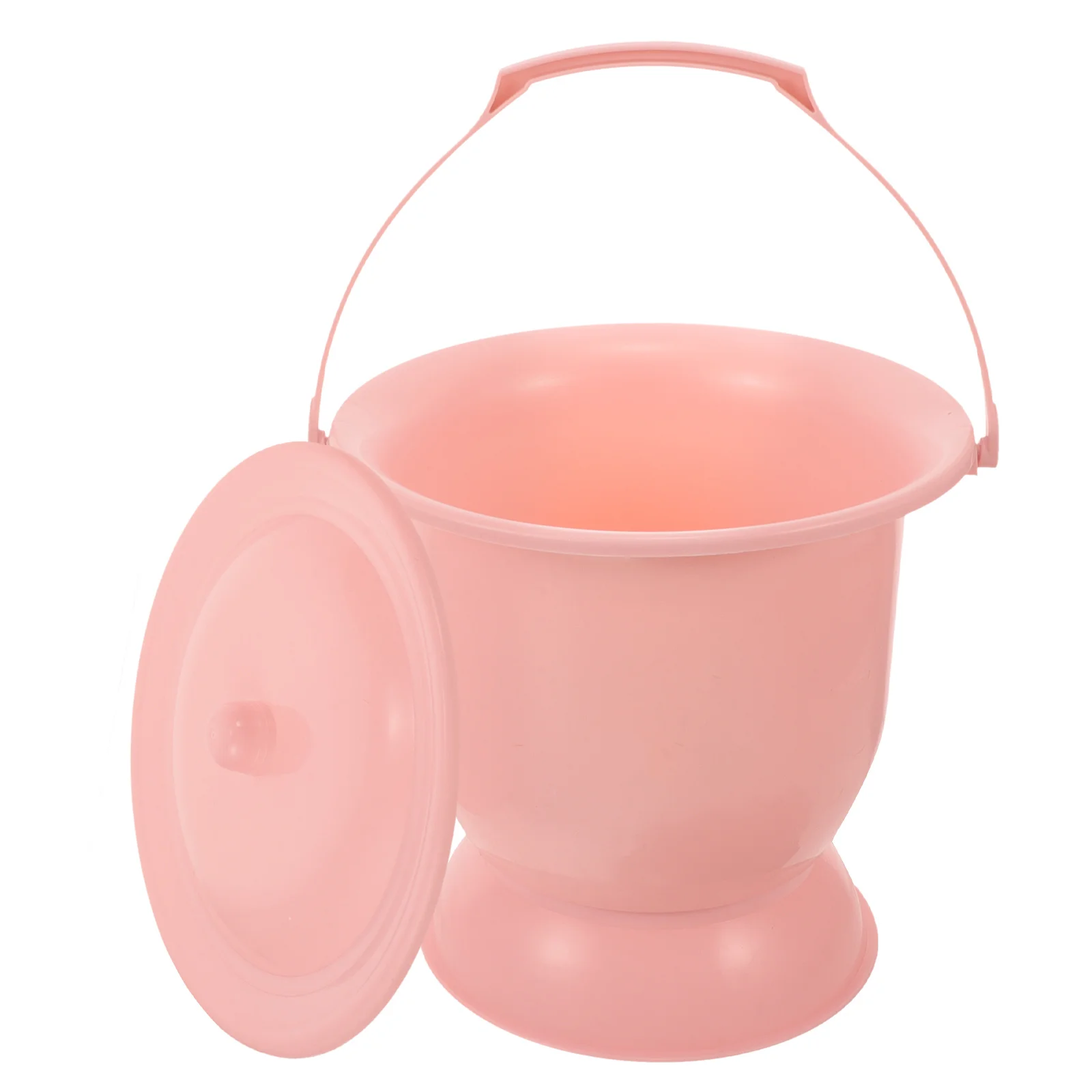

Bedroom Urine Pot Durable Plastic Potty Pot Easy Clean Compact Design Stable Base Reusable Plastic Spittoon Urinal