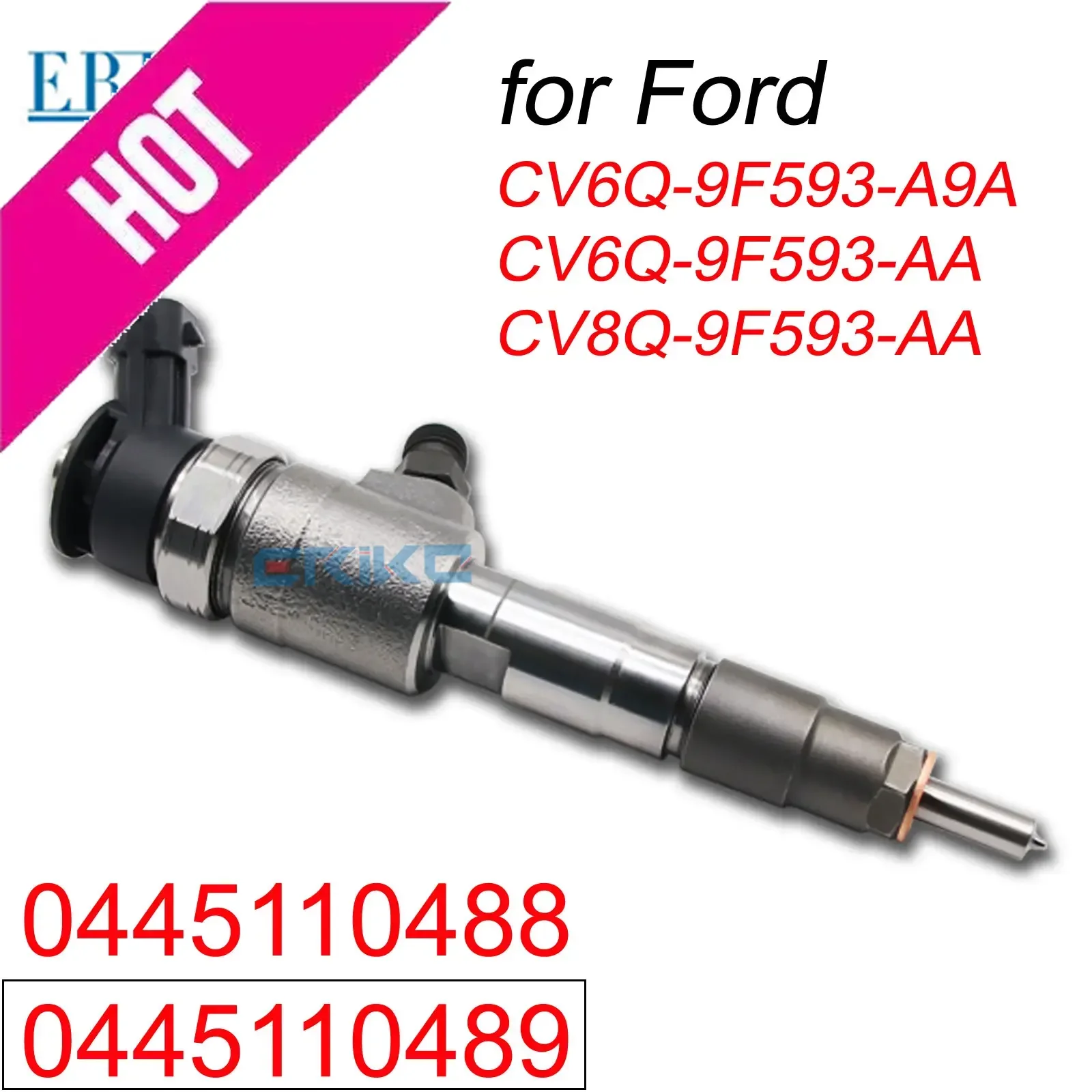 0445110488 0445110489 Common Rail Nozzle 0 445 110 489 Diesel Fuel Injector 0445 110 488 for  Ford Fiesta 1.5 Turbo 1745052