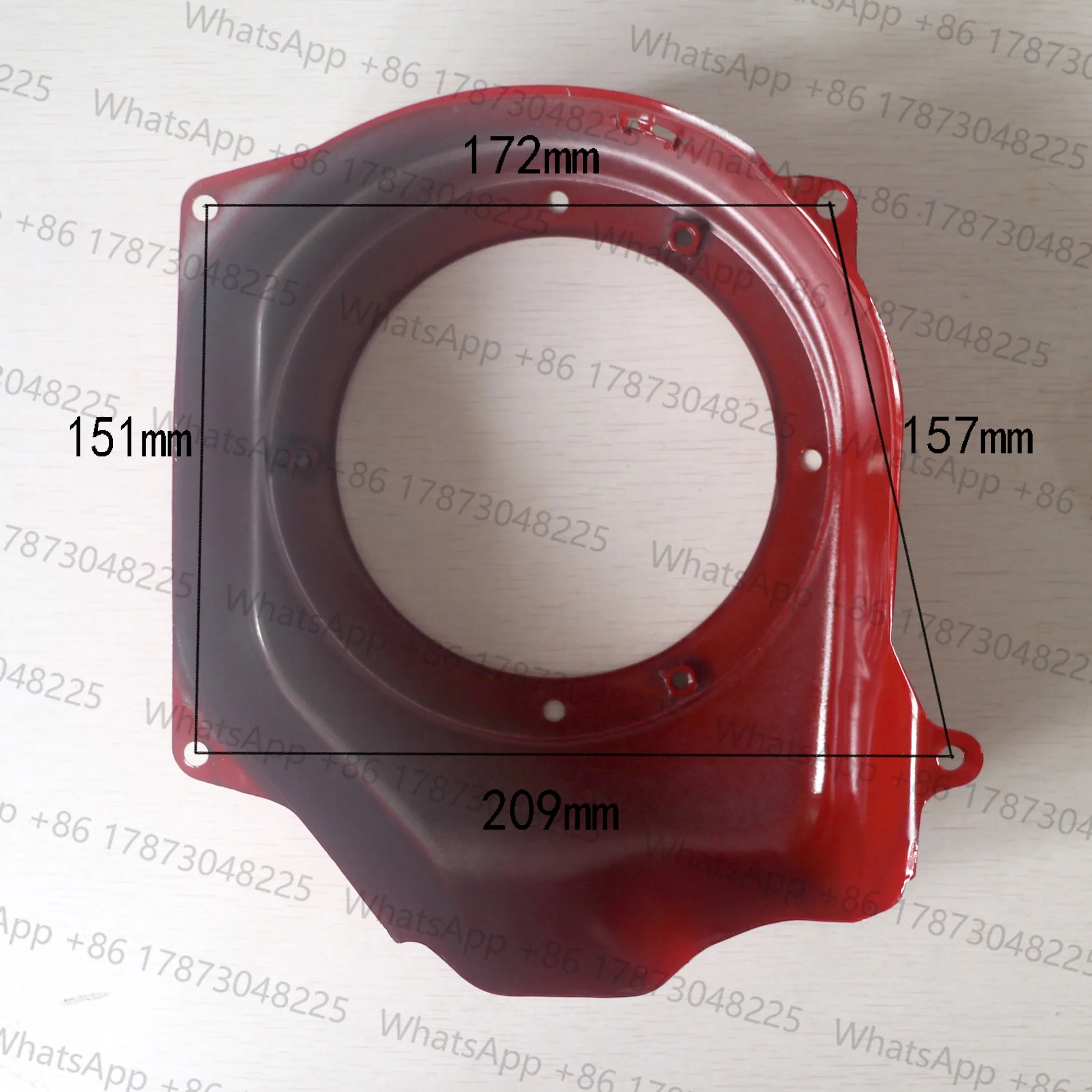 RED RECOIL FAN COVER FAN CASE FOR GX160 5.5HP GX200 6.5HP ENGINE MOTOR GENERATOR PULL STARTER COVER