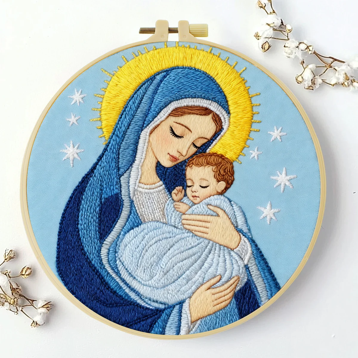 20x20cm DIY Embroidery Kit Needle Art Starter