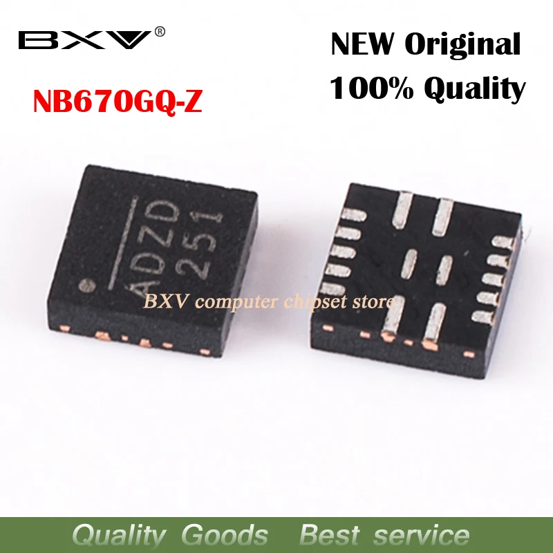 10 stücke NB670GQ-Z nb670gq nb670 adzd qfn stabilisator neue original laptop chip