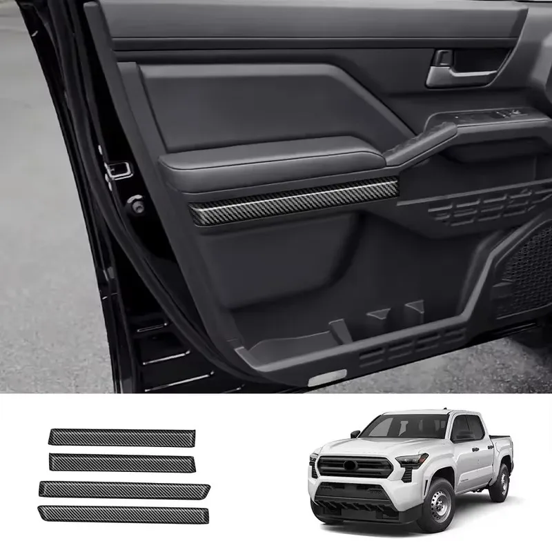 

ABS Carbon Fibre For Toyota Tacoma 2024 Car Door Lower Decorative Strip Tacoma Door Inner Panel Decoration Special Acessories