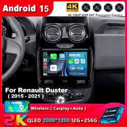 Android 15 for Renault Duster 2015-2020 LADA Largus 2021 Car Radio Multimedia Video Player GPS Carplay Auto Autoradio Stereo
