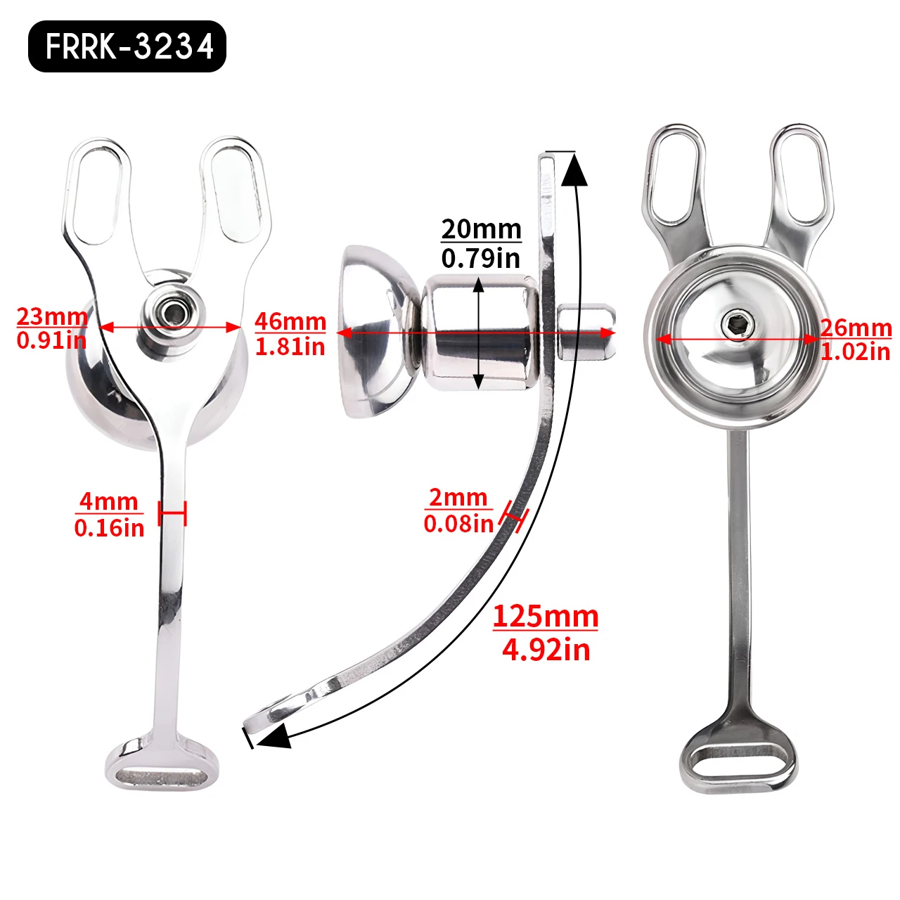 FRRK Metal Flat Clip Inverted Chastity Cage Sissies Penis Cage Belt 정조대 Bdsm Male To Female Fetish Sextoys Discreet Femboy 18 - view 3