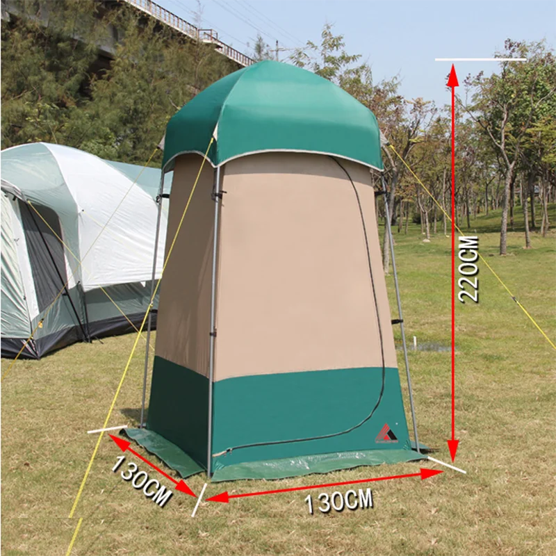 Rainproof Windproof Sunscreen, UV Protection, Camping, Large Gazebo, Fishing Dressing, Bathing Toilet Tent, 130x130x220cm