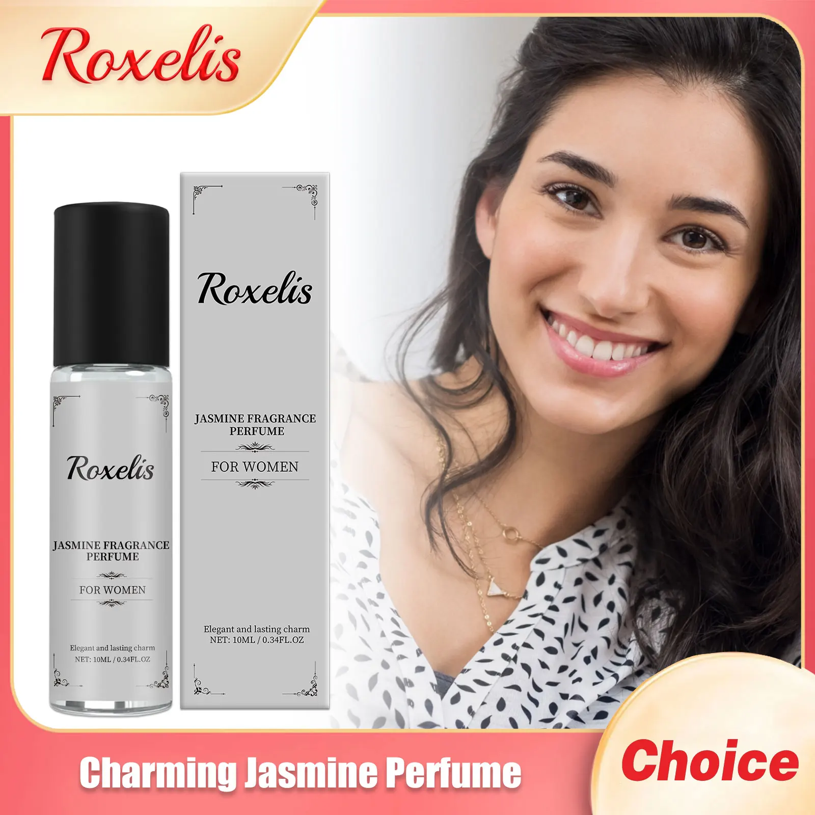 Roxelis Women Charming Jasmine Perfume Long Lasting Pheromone Keep Fresh Easy Carry Flirting Encourage Floral Fragrance Perfumes