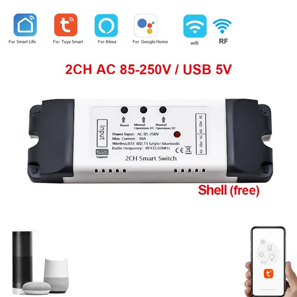 Controller Switch Wireless Module Wifi Module Wifi Receiving AC 85-250V DC/AC 7-32V Electrical Switches Switches Accessories