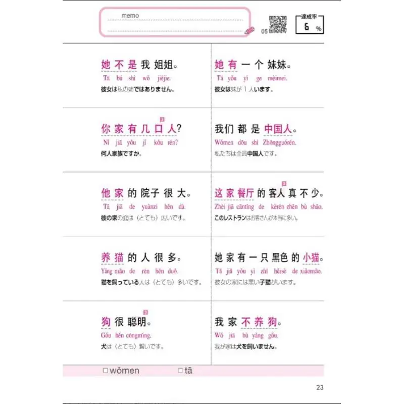 الصينية الجديدة HSK المستوى 1 2 الكلمات الأساسية 400 لين Yizhou أبحاث اللغة 9784876153800 كتاب #4