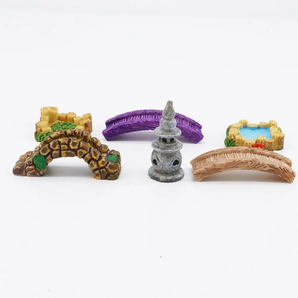 

Bridge Lighthouse Collectibles Miniature Figurines DIY Craft Ornament
