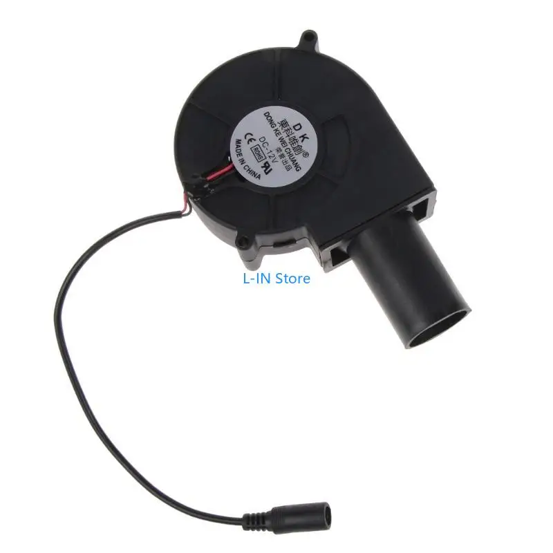 DC12V 9733 شواء مروحة الشواء موقد التدفئة منفاخ الطبخ شواء مروحة قابل للتعديل