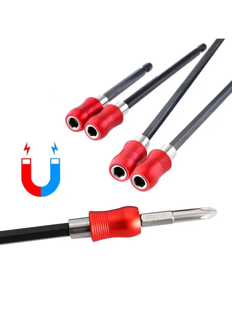 300/350/400mm Zeshoekig Handvat Rood Uitgebreide Quick Release Zelfsluitende Verlengstuk Verlengstuk Schroevendraaier Verlengstuk ook - afbeelding 2