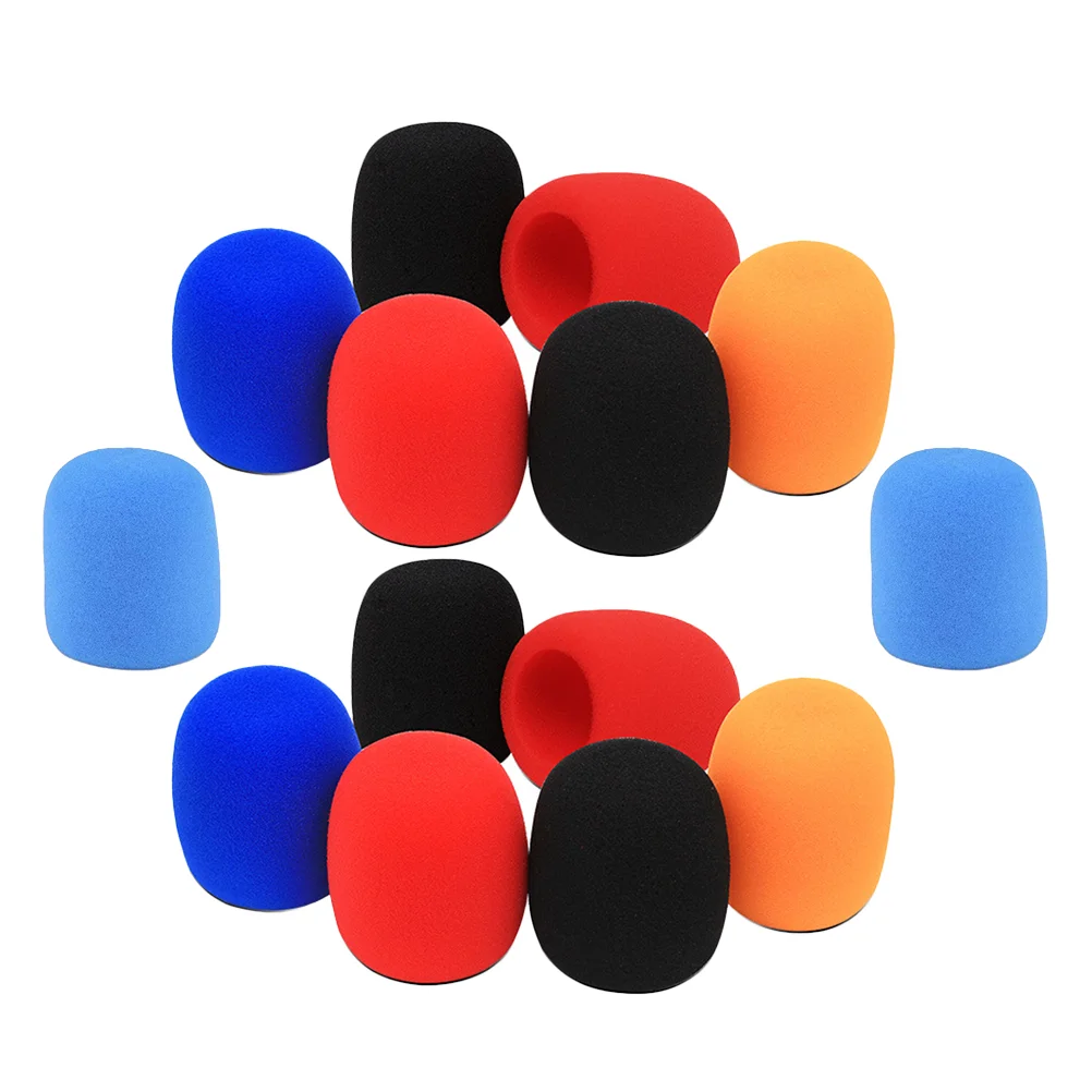 

15 Pcs Mic Covers Blowout Proof Mic Covers Disposable Mic Covers(Random color) KTV microphone covers disposable microphone cover