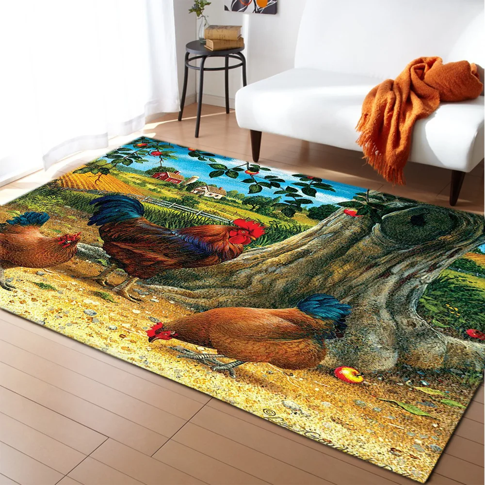 Children's Flannel Non-Slip Carpet, Animal Puzzle Game, Learn for Baby Play, Children's Room Tapis, High Quality