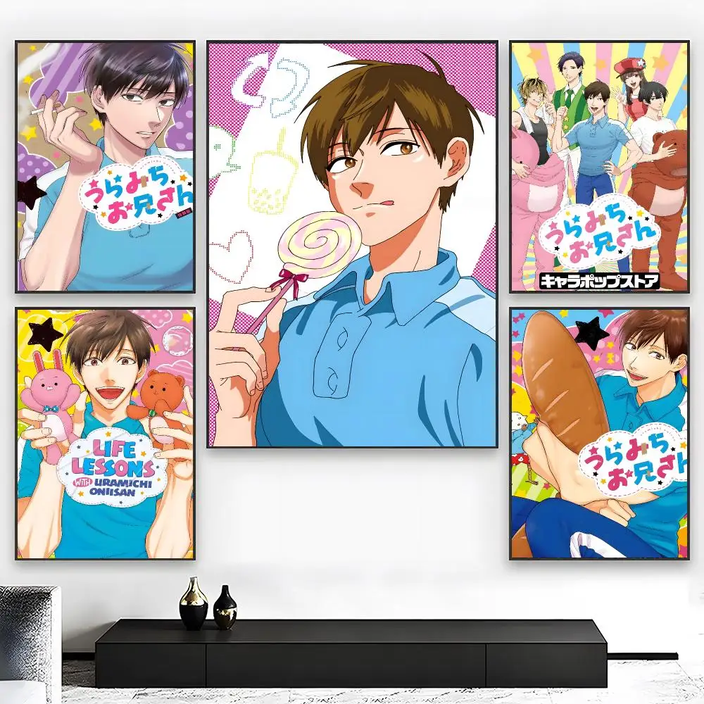 Anime L-Life Lessons with Uramichi Oniisan Poster Wall art print art suitable for living room bedroom bar parlor home decor gift