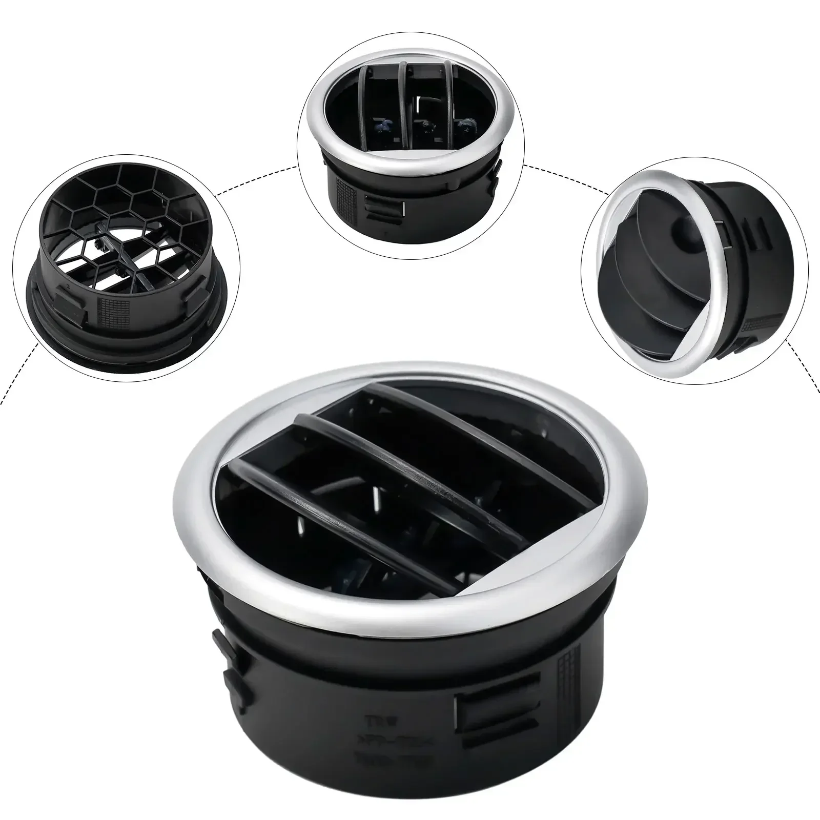1pcs Car Air Conditioning Vent Grille Cover Car Instrument Panel Plastic Black Electrical Equipment  A/C Grille For 320