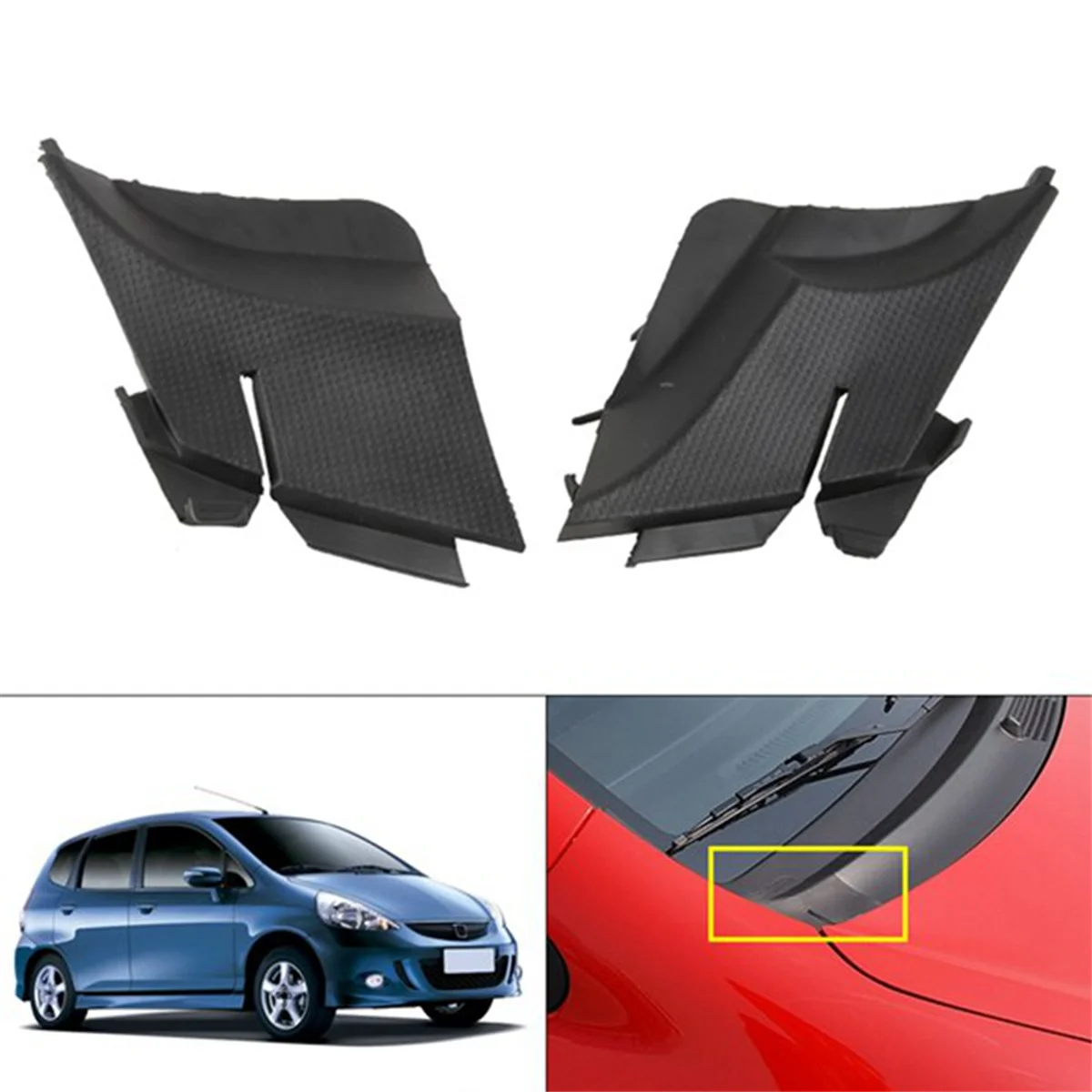 Engine Hood Hinge Cover for HONDA FIT JAZZ 2005 - 2008 GD1 GD3 74222-SAA-G00 74212-SAA-G00