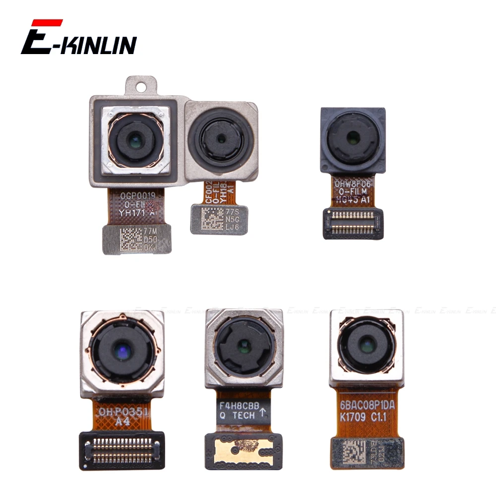 Front Facing Selfie & Back Rear Main Camera Small Big Module Ribbon Flex Cable For HuaWei Y7 Prime Y6 Pro Y5 GR5 2017 2018