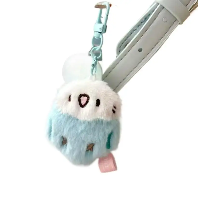 1 Uds. Lindo loro pájaro muñeco de peluche juguetes de peluche suaves Kawaii decoración colgante llavero mochila colgante regalos para niños