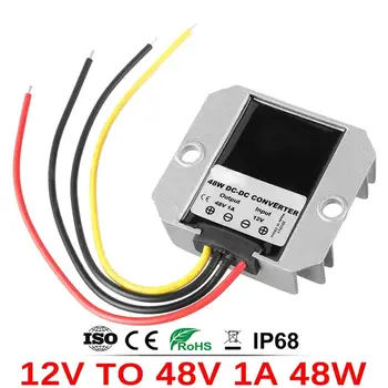 12 V až 48 V 12 V 24 V až 48 V 1 A-10 A Zvyšující DC měnič napětí Regulátor napětí Zvyšující zdroj napájení pro elektromobily CE 10 nejlepší prodej DC-DC měnič 12V na 48V - №9