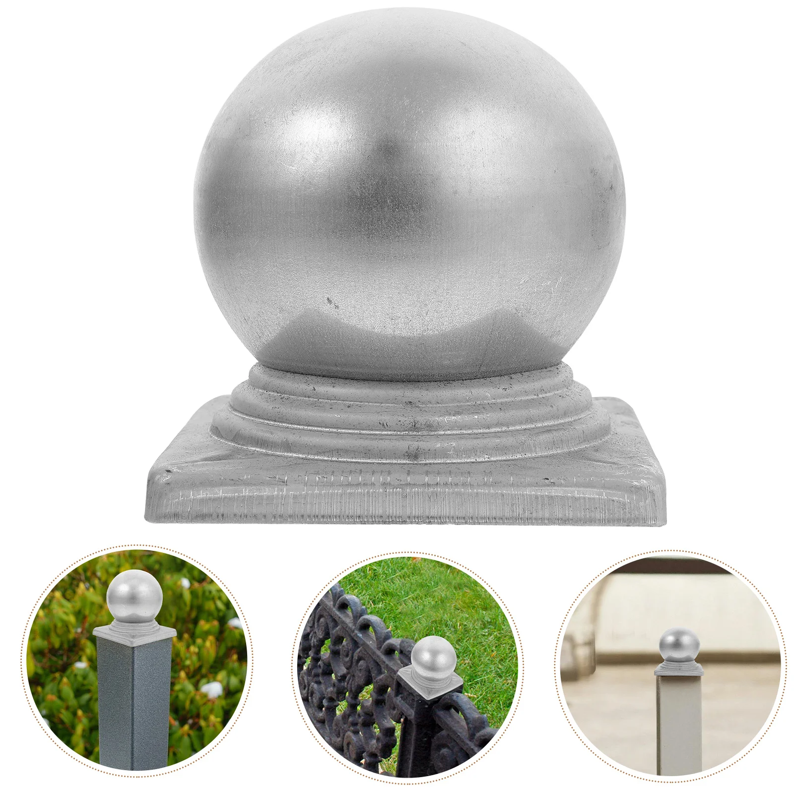 

Square Post Caps Metal Post Accessory Durable Waterproof Lawn Fence Topper For Garden Farmhouse Outdoor Fence Cover