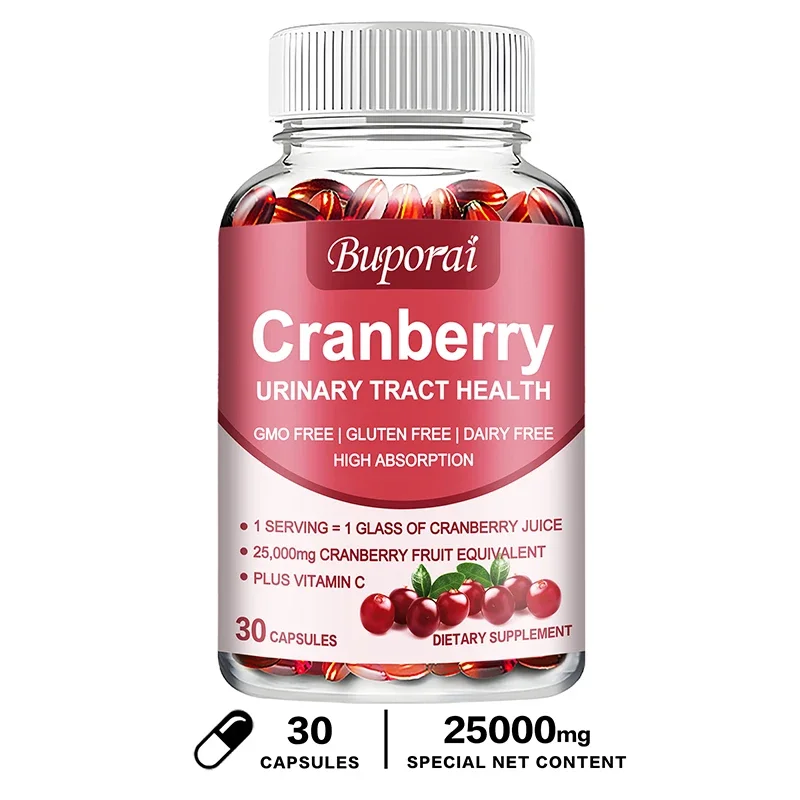Cranberry Capsules - Supports Cardiovascular Health, Enhances Immunity, Supports Urinary Tract Health