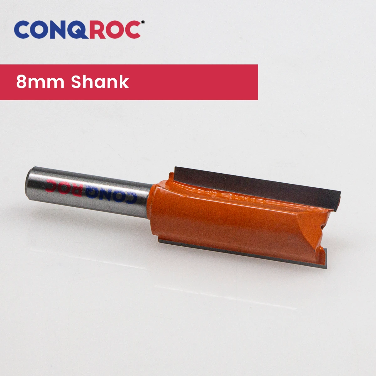 8mm Shank Double-Flute Long Straight Router Bit 4-Option Diameter-14 | 16 | 18 | 22mm Tungsten Carbide Wood Milling Cutter