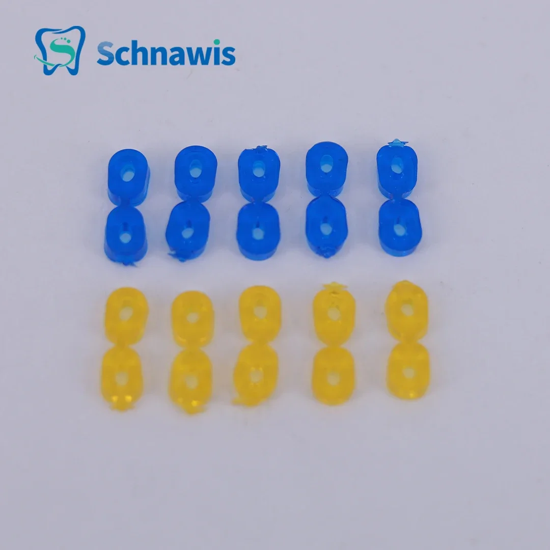 60Pcs/Box Dental Elastic Wedges Rubber Fixing Wedges 2.0/2.5 MM Matrix Matrices Dam Composite Tooth Seperator Tools