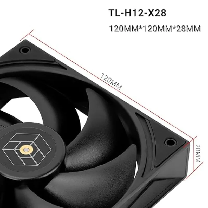 Thermalright TL-H12-X28 1/3/5 قطعة رقيقة حالة الكمبيوتر مروحة 2150 دورة في الدقيقة وحدة المعالجة المركزية مروحة هادئة 28 مللي متر سمك التبريد سطح المكتب وحدة المعالجة المركزية برودة مروحة