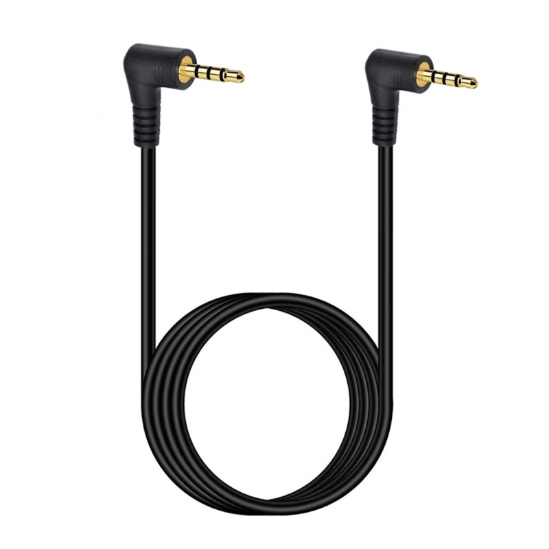 90 Degree 4 Poles 2.5mm cable Male 2.5mm to 2.5mm Jack Male Audio Stereo Headphone Cable 2.5 mm Audio Cable Cord for Earphone