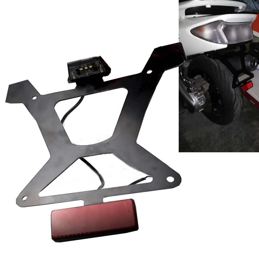 

TMAX500 License Plate Holder for Yamaha T-MAX 2001-2007 2008-2015 2016 TMAX 500 Rear Fender Tail Light Hugger Mudguard Bracket