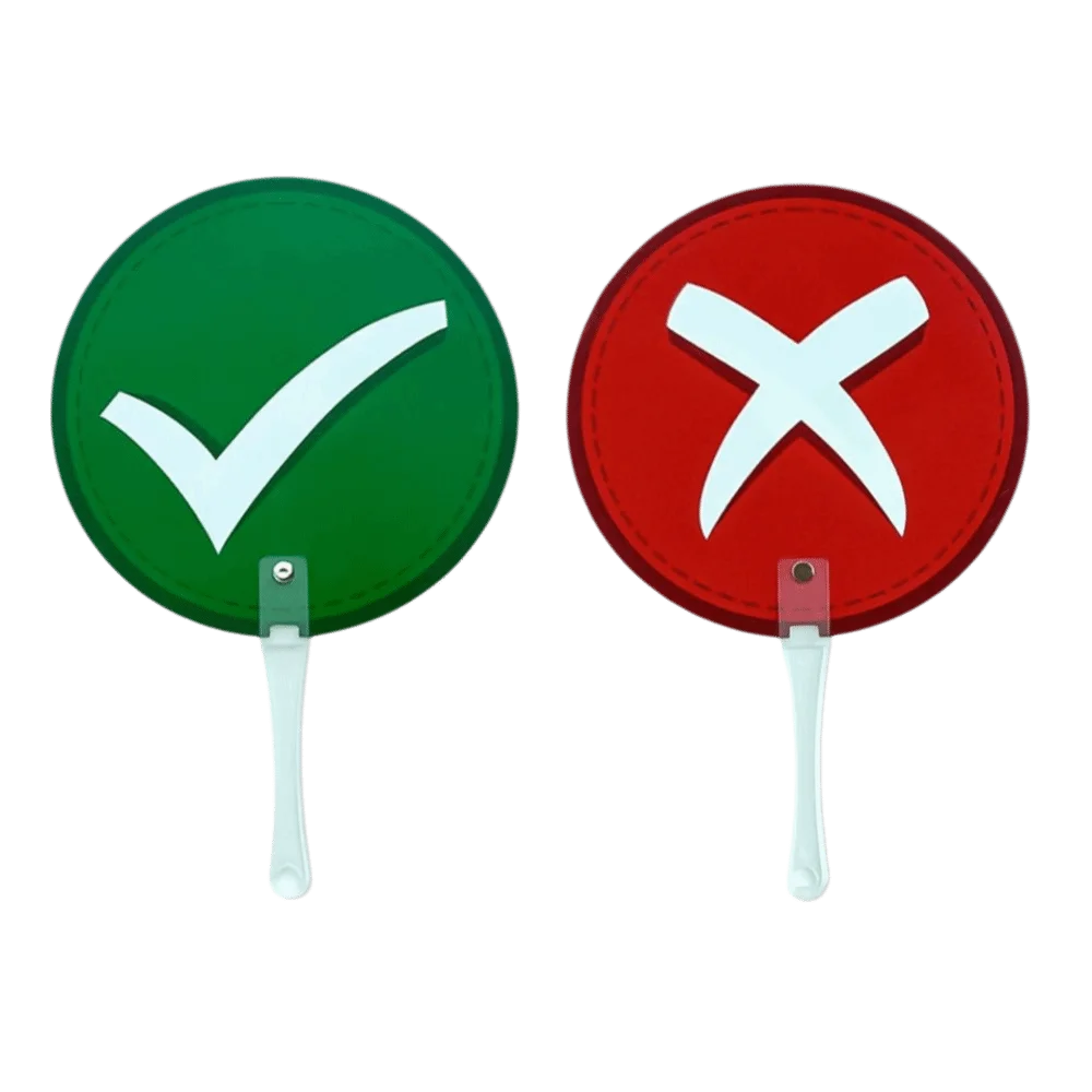 8pcs Expression KT Board Yes/No Stop/Go Hold Up The Sign Durable Red Green Judges' Cards Photography Prop