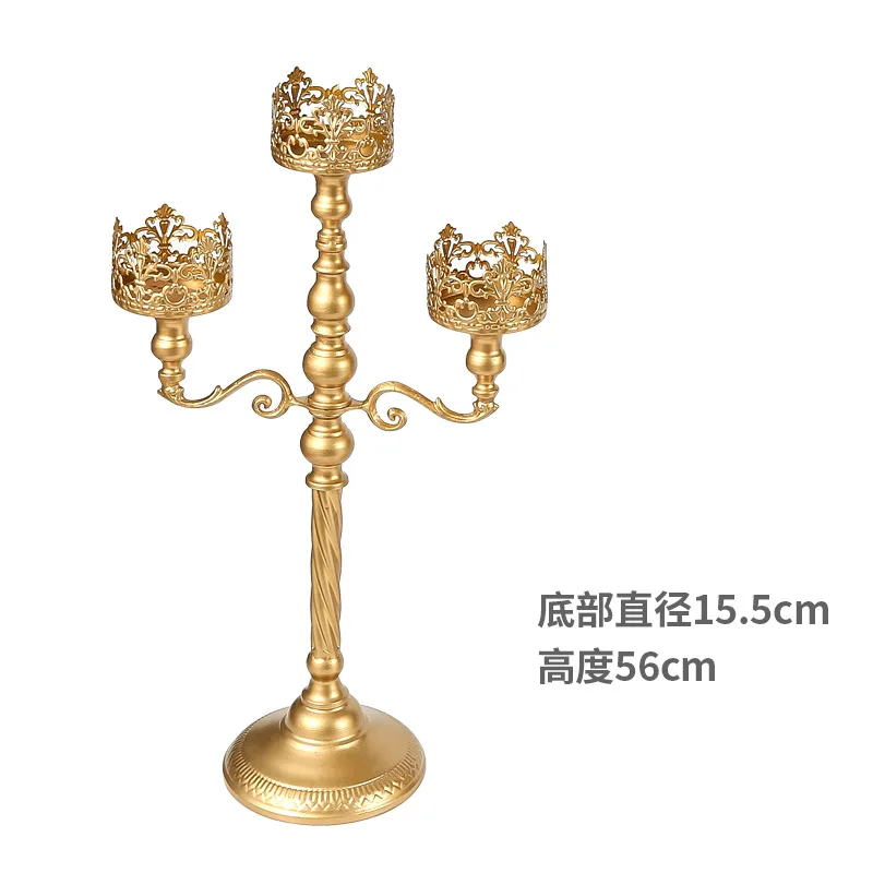 

Candlestick retro floor bed breakfast hotel tea room courtyard ornament wedding wrought iron arrangement props ca