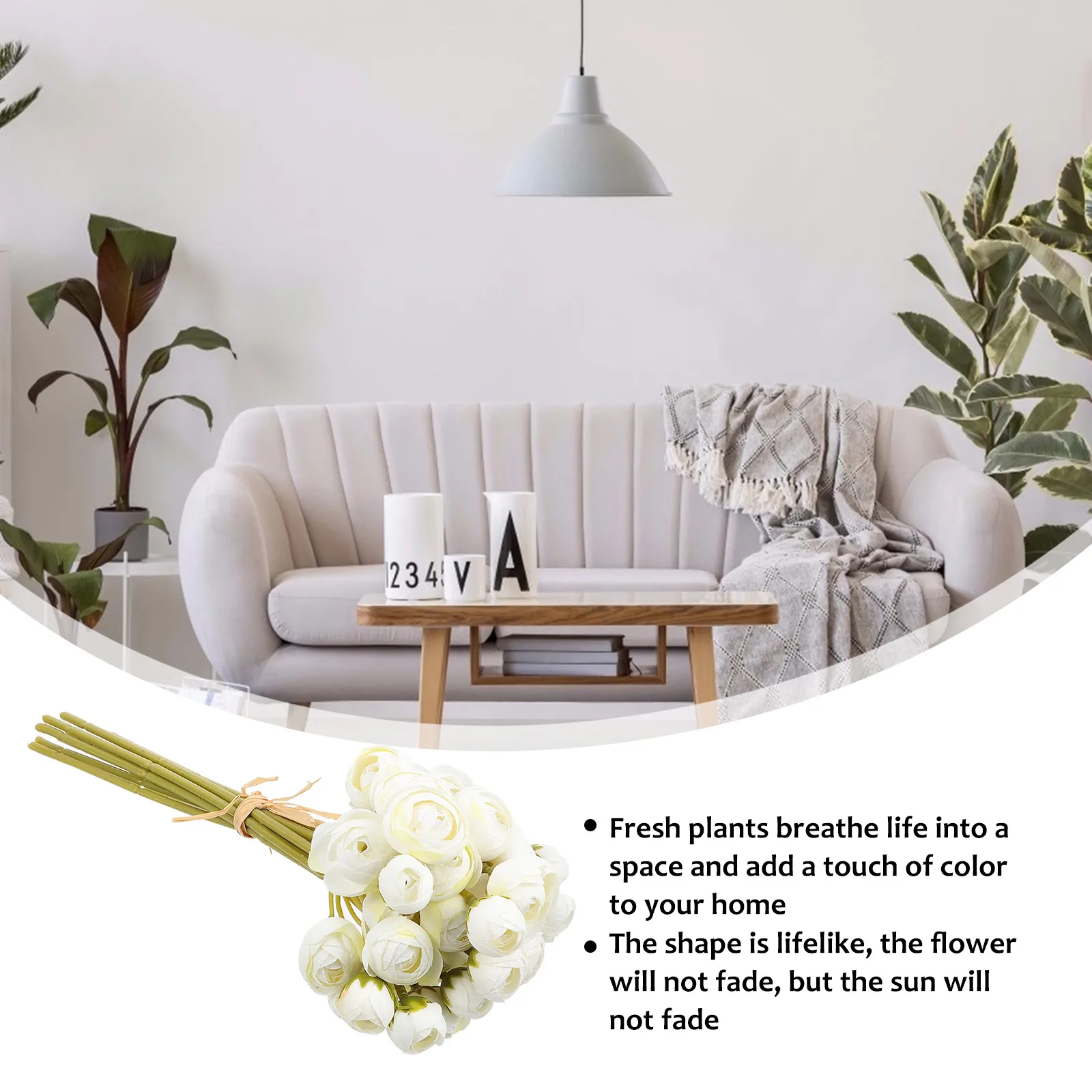 

Delicate Simulation Bouquet Artificial Flower Decor for Home Wedding Party Living Room Decoration Fake Flower Bunch
