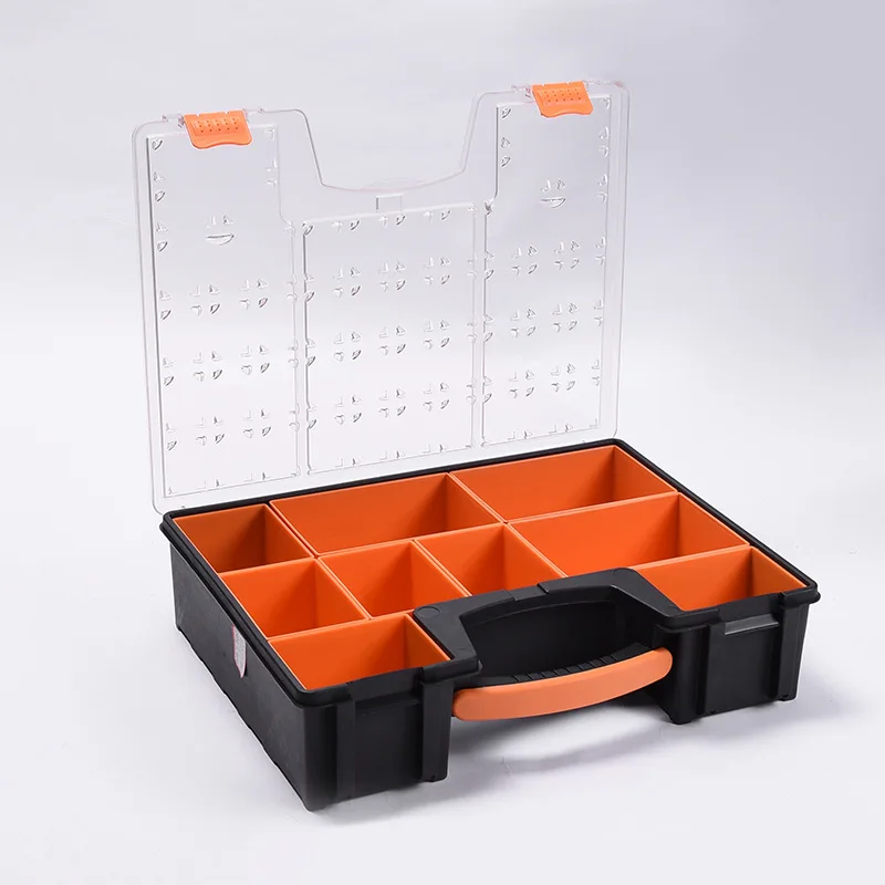 9 Grids Portable Mechanical Accessories Storage Box Multifunctional Storage Tool Plastic Parts Organizer Box