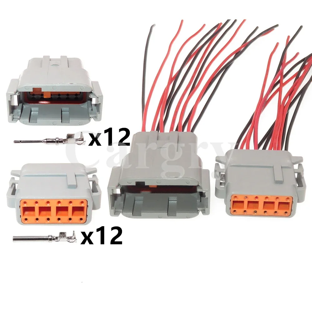 

1 комплект, 12P DTM06-12S ATM06-12S DTM04-12P ATM04-12P, автоматическая водонепроницаемая розетка, высокое качество, сборка переменного тока, автомобильный разъем провода