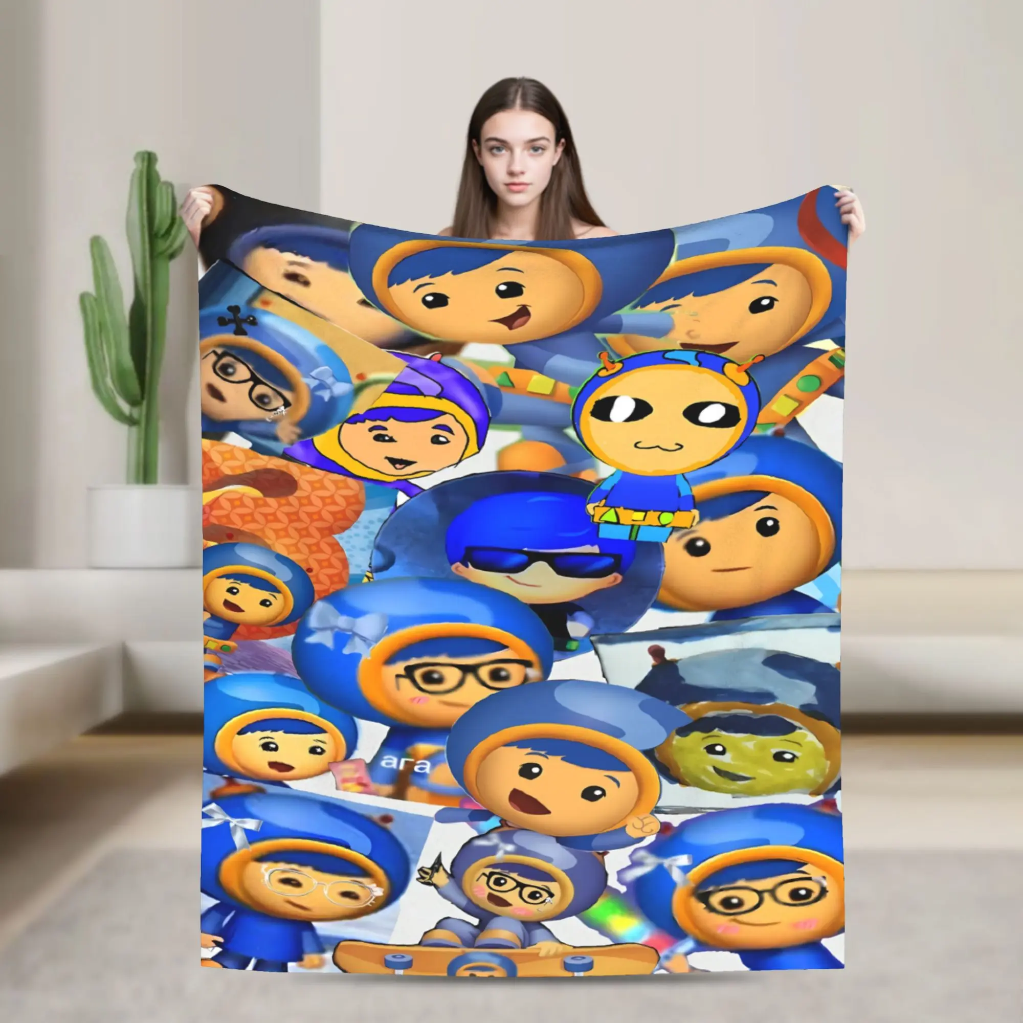 Team Umizoomi Soft Warm Blankets  Child Plush Throw Blanket Street Trend Bedroom Flannel Bedspread Sofa Bed Cover