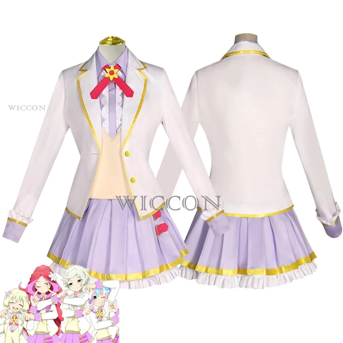 

Аниме Aikatsu STARS! Eruza Forute Futaba Aria Kizaki Rei Hanazono Kirara Косплей Костюм Venus Ark JK Униформа Женский Kawaii Костюм