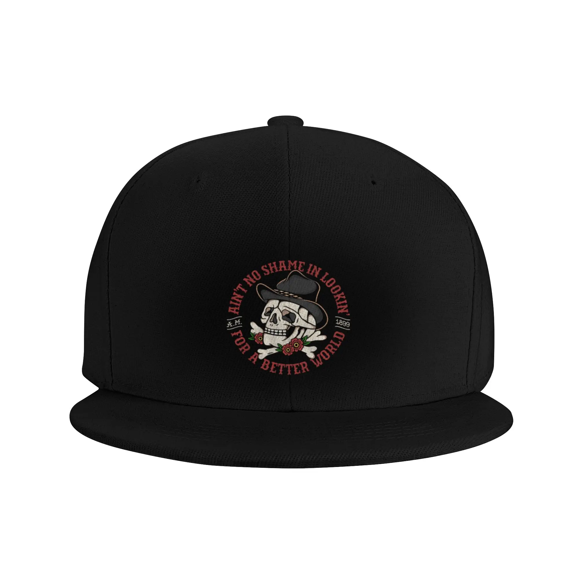Fashion Ain t no shame in looking for a better world Flat Brim Sun Hat  Casual Gatherings Polo Cap
