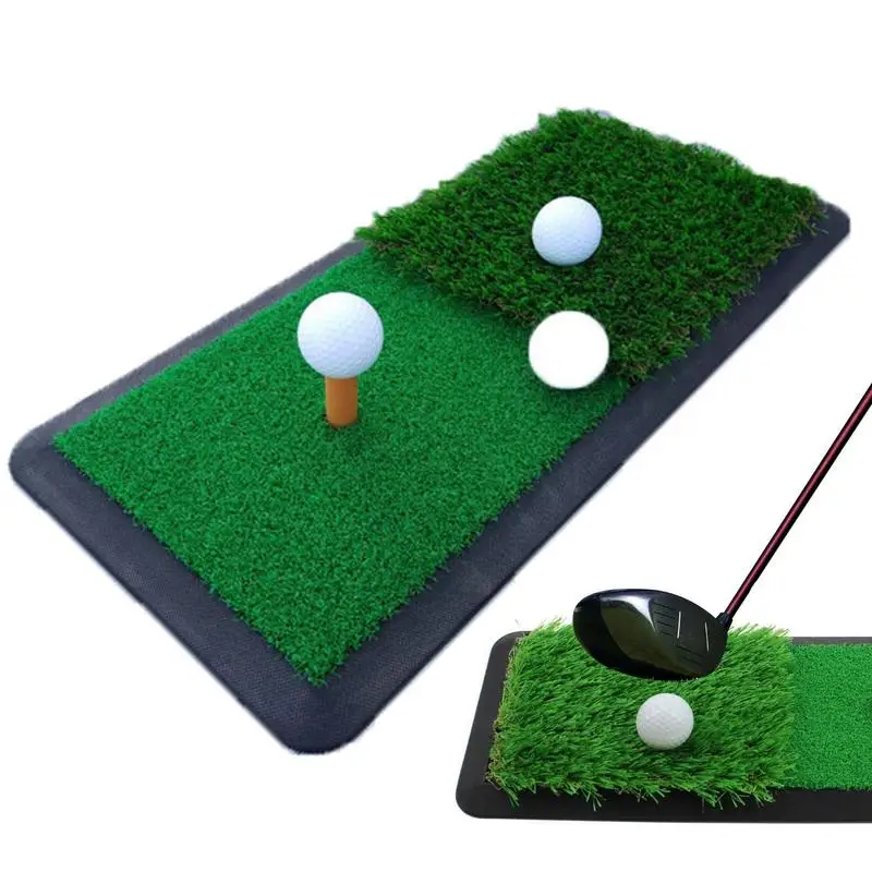 

Golf Practice Hitting Pad 7.87x19.29 Inches Long Grass Turf Mat Artificial Turf Training Pad For Indoor Golf Training Equipment