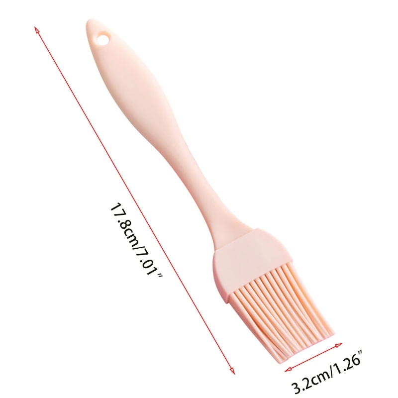 R1WA Basting Pastry Oil Brush Easy to Clean Heat Resistant Odorless 3 Colors Choose